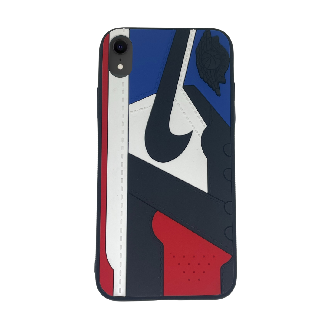 iPhone Xr Blue and Red 3D old school case