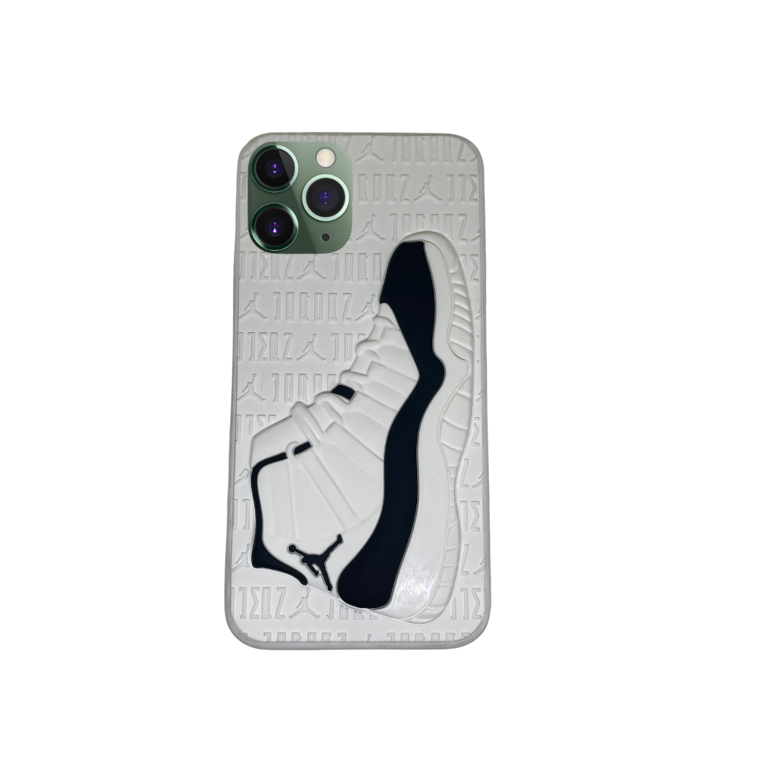 iPhone 11 Pro White 3D retro shoe case