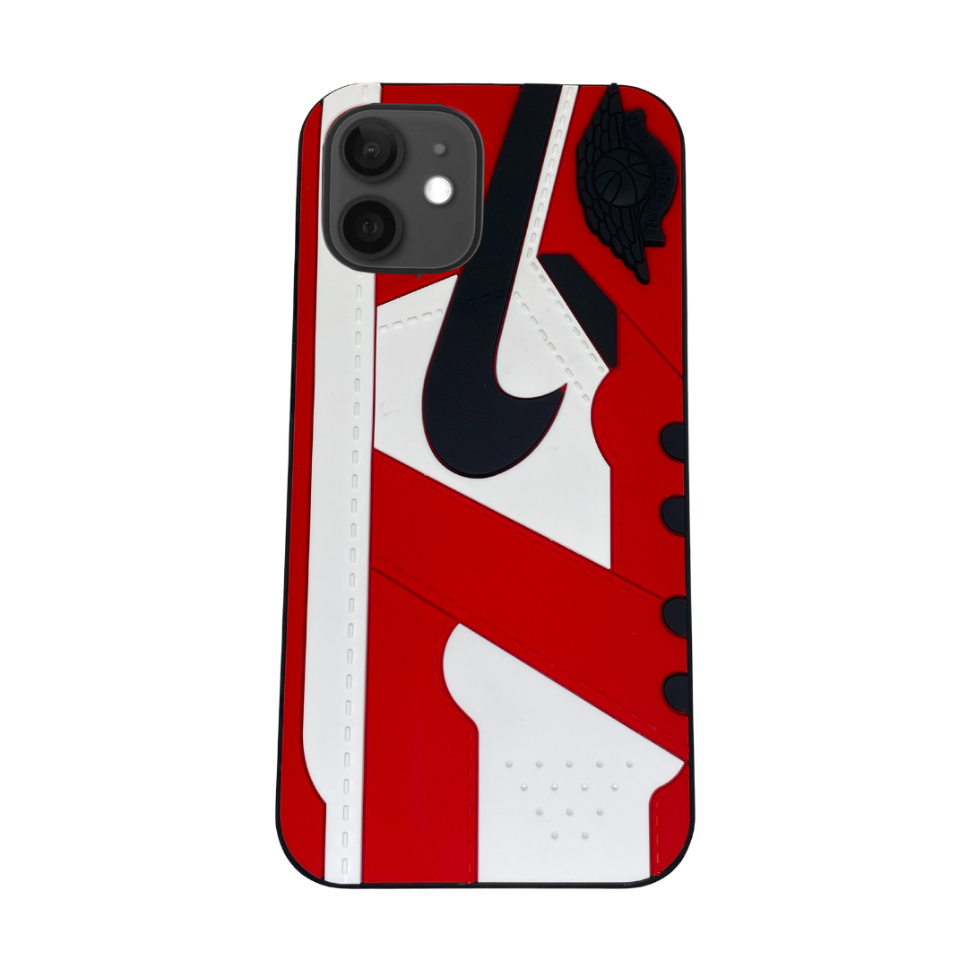 iPhone 12 Red 3D old school shoe case