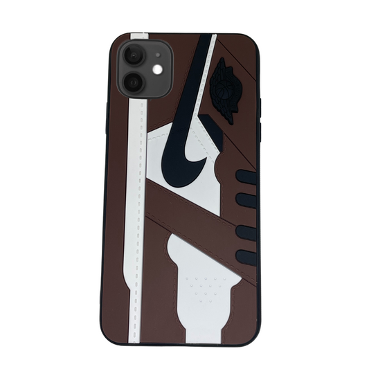 iPhone 12 Brown 3D old school shoe case