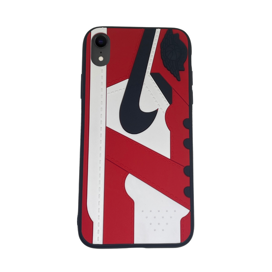 iPhone Xr Red 3D old school shoe case