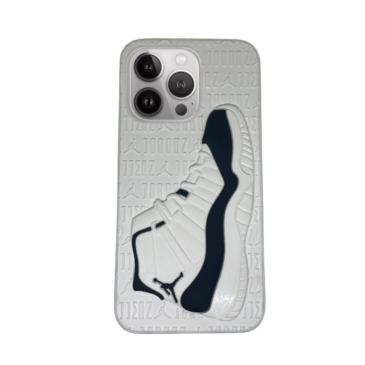 iPhone 13 Pro White 3D retro shoe case