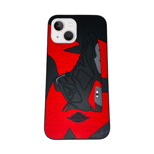 iPhone 15 Red 3D retro shoe case