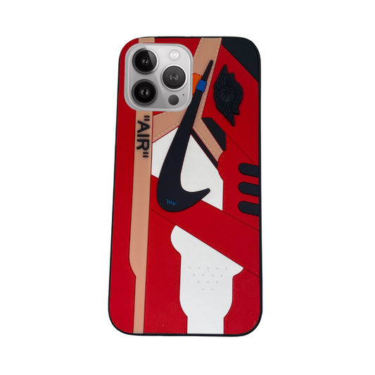 iPhone 13 Pro Max Red 3D  "air" old school shoe case