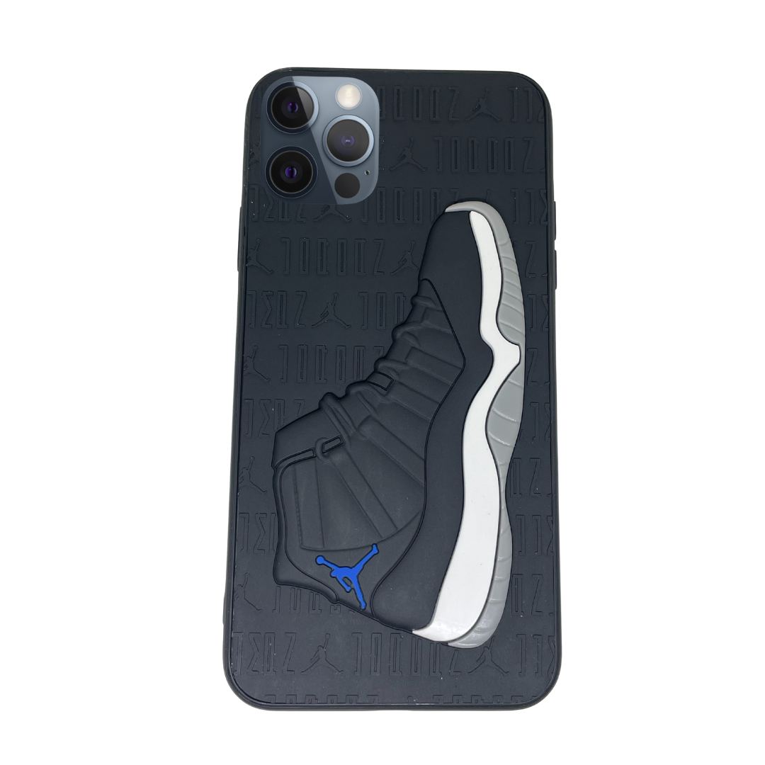 iPhone 12 Pro Black 3D retro shoe case