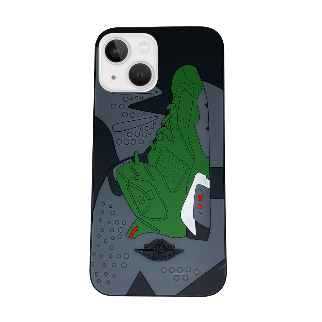 iPhone 15 Green 3D retro shoe case