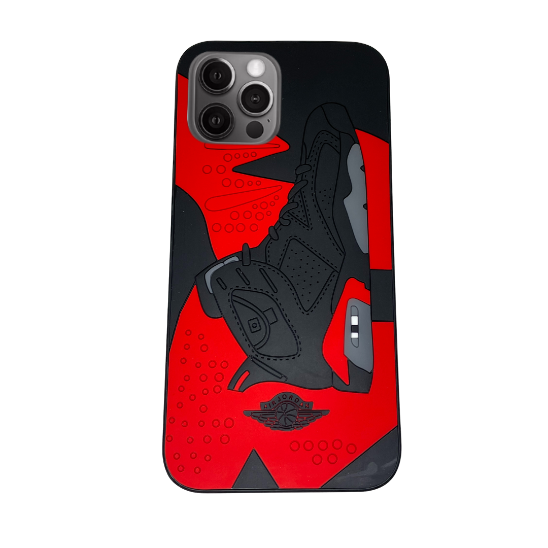 iPhone 12 Pro Max Red 3D retro shoe case