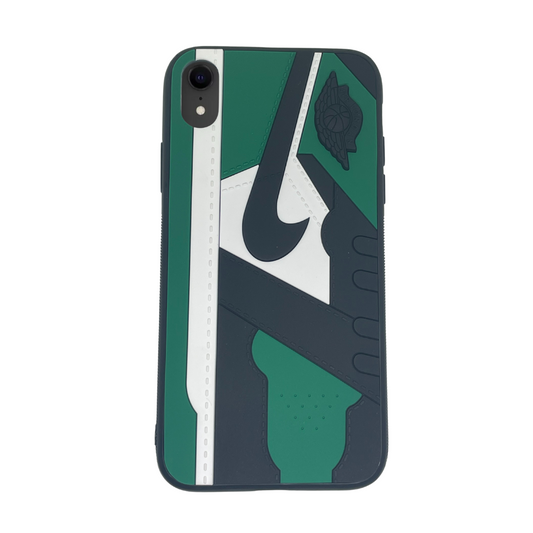 iPhone Xr Green 3D old school shoe case