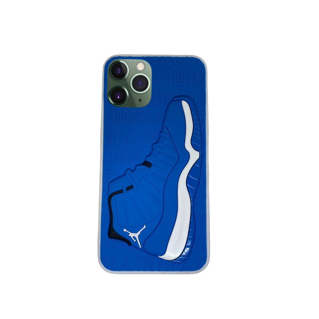 iPhone 12 Pro Max Blue 3D retro shoe case