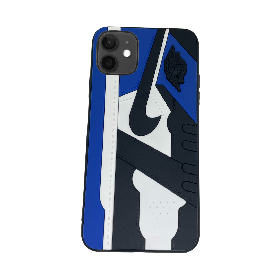 iPhone 12 Blue 3D old school shoe case