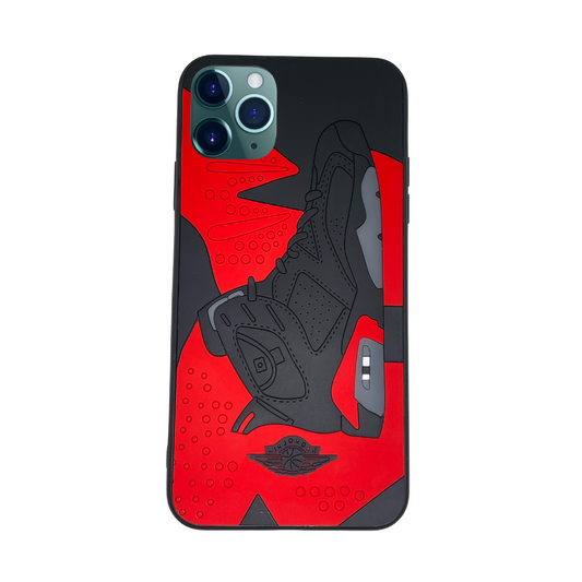 iPhone 11 Pro Max Red 3D retro shoe case