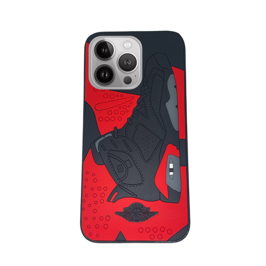 iPhone 14 Pro Red 3D retro shoe case