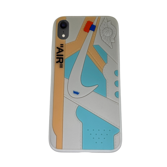 iPhone Xr White 3D "air" old school shoe case