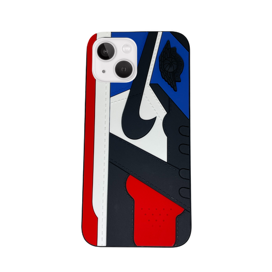 iPhone 13 Blue and Red 3D old school shoe case