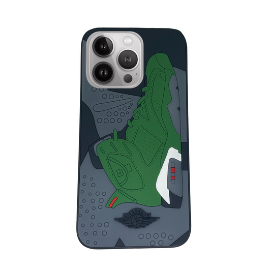 iPhone 15 Pro Green 3D retro shoe case