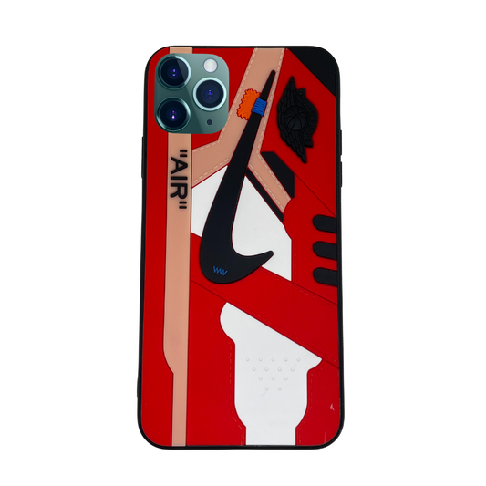 iPhone 11 Pro Max Red 3D "air" old school shoe case