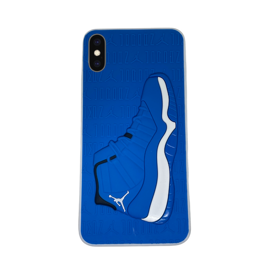 iPhone Xs Max Blue 3D retro shoe case