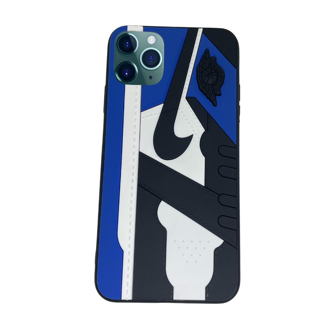 iPhone 11 Pro Max Blue 3D old school shoe case