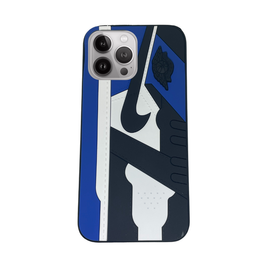 iPhone 14 Pro Max Blue 3D old school shoe case