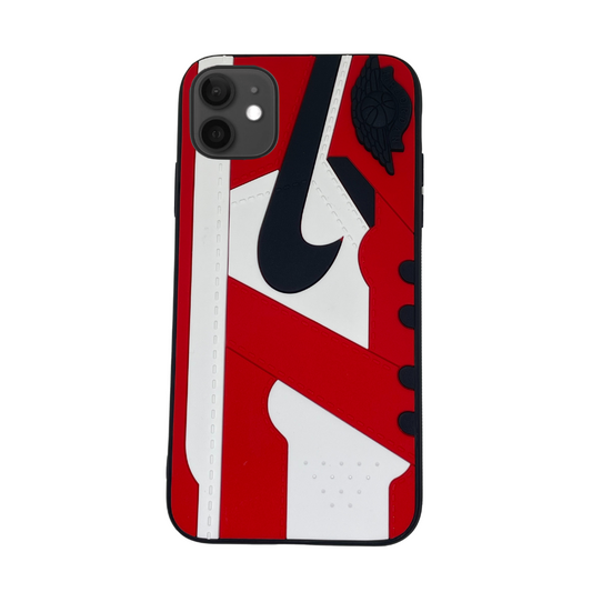 iPhone 11 Red 3D old school shoe case