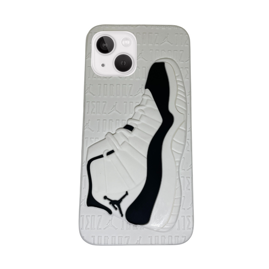 iPhone 15 White 3D retro shoe case