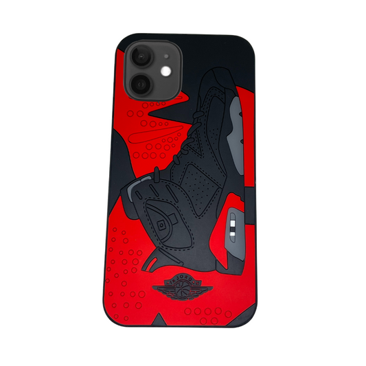 iPhone 12 Red 3D retro shoe case