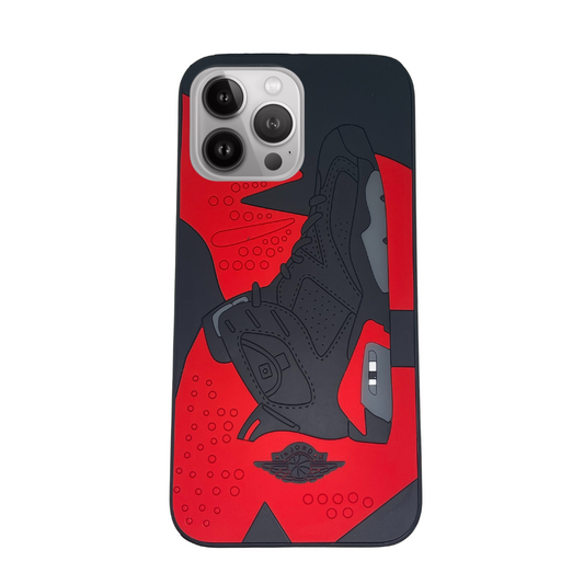 iPhone 14 Pro Max Red 3D retro shoe case