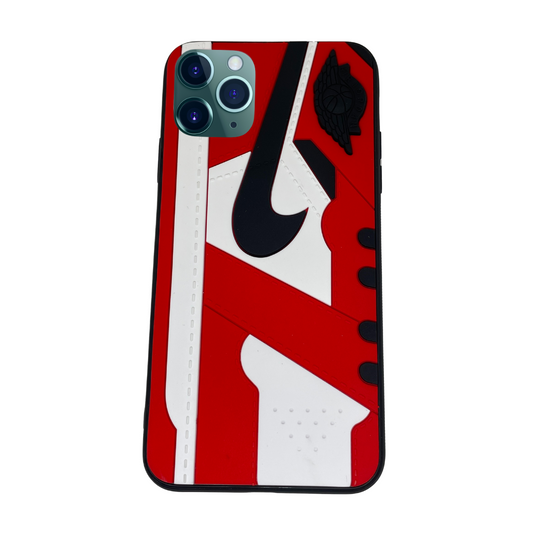 iPhone 11 Pro Max Red 3D old school shoe case